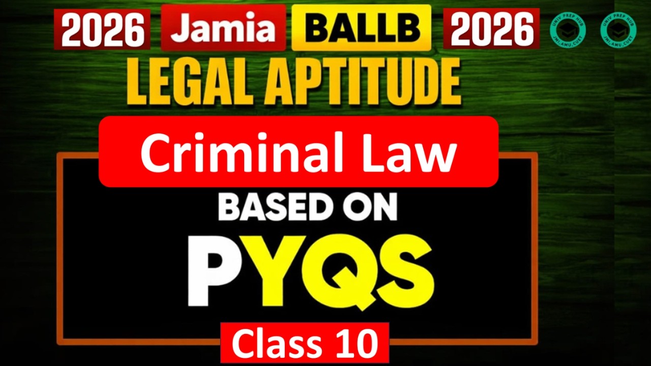 Jamia BALLB Legal Aptitude | Law of Tort PYQs | Class 09 | Jamia BALLB Entrance 2026