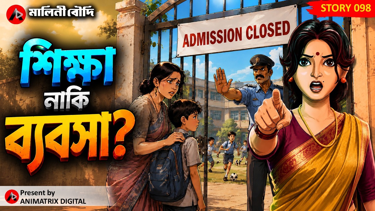 স্কুলের ফি-র চাপে আত্মহত্যা! | লুকানো সত্য ফাঁস | Bengali Animated Social Story