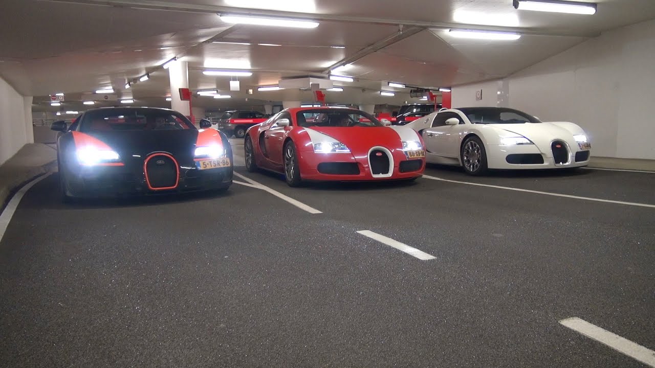 The Ultimate Bugatti Veyron Line-Up!