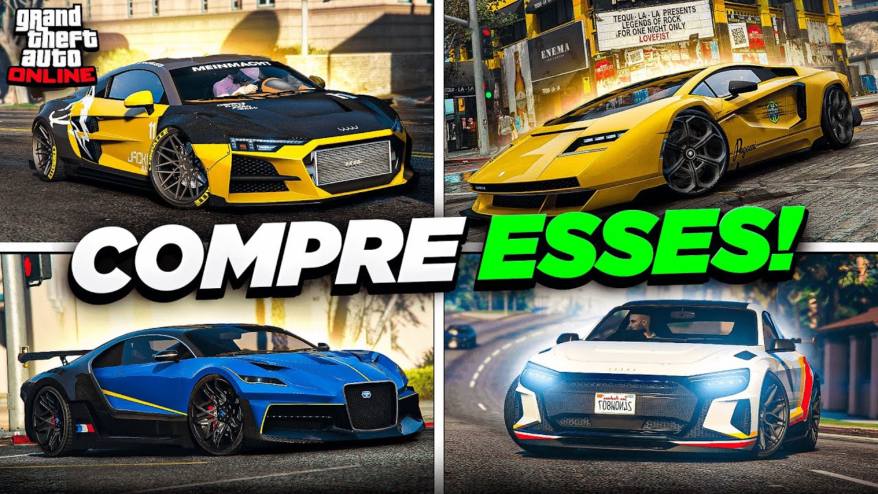 10 MELHORES CARROS PRA VOCÊ COMPRAR E NÃO SE ARREPENDER! (2023) GTA Online