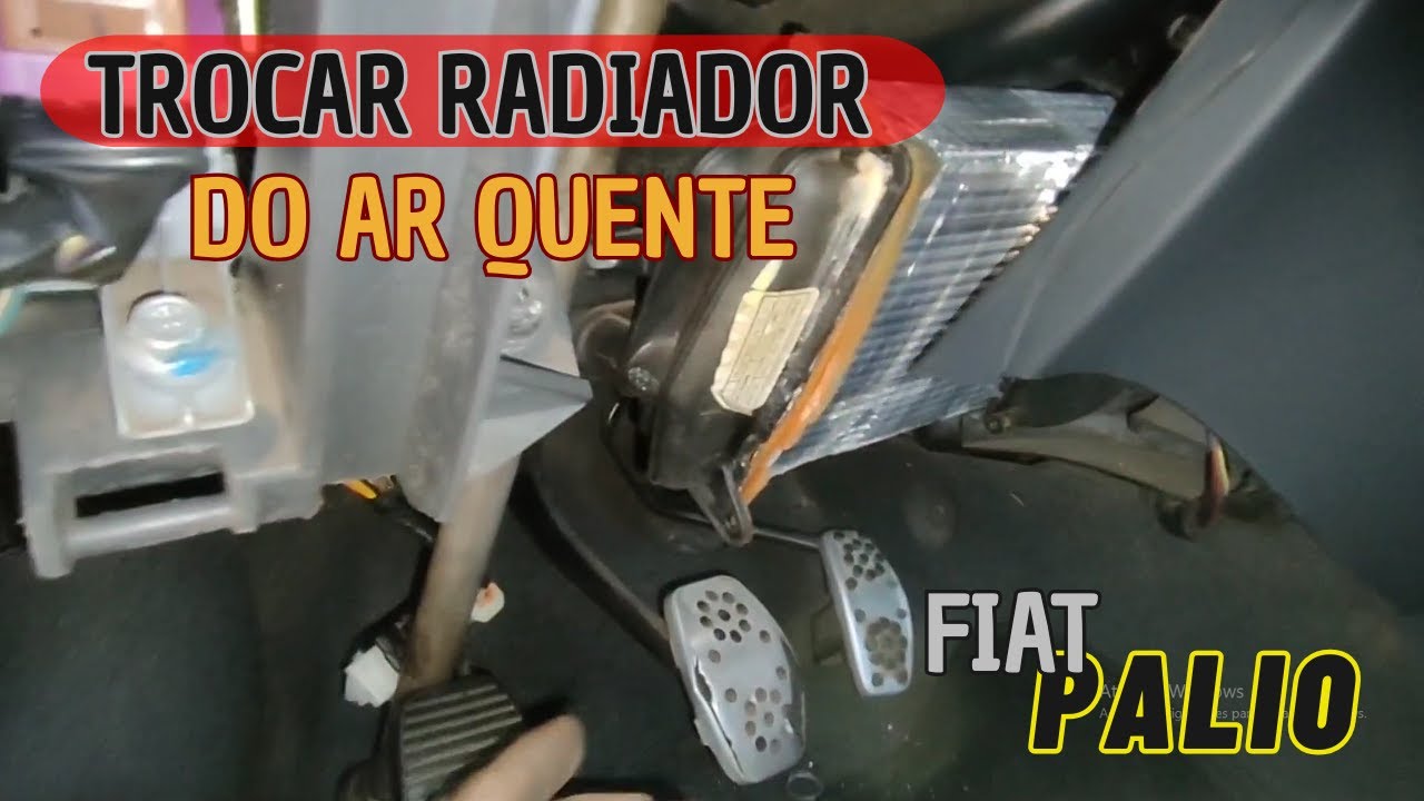 Como trocar radiador do ar quente Fiat Palio Strada Siena Palio Weekend