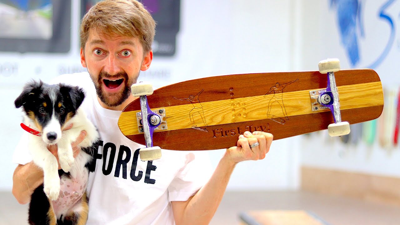 CAN WE BREAK THE CUSTOM MAHOGANY SKATEBOARD? | YOU MAKE IT WE DESTROY IT EP. 1