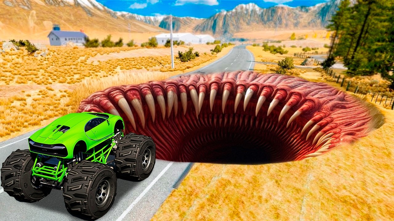 ¿PUEDE UN SUPERCOCHE SOBREVOLAR LOS ENORMES GUSANOS DEVORADORES DE GTA 5? - EXPERIMENTOS EN GTA 5