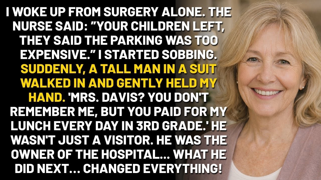 My Kids Left Me Alone At The Hospital  A 'Mysterious' Man Held My Hand  When He Revealed H