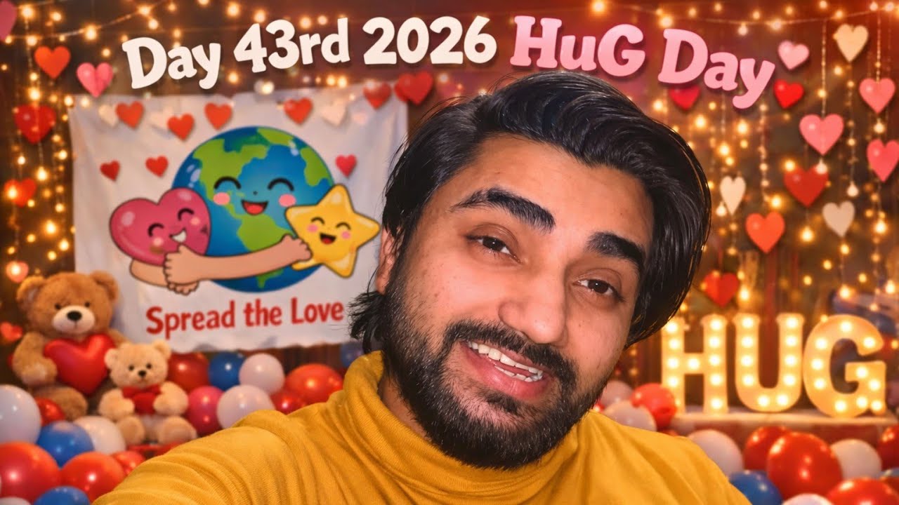 Day 43rd 2026 || Hug Day || Hug Your family 🫂❤️‍🩹 #vlog #youtube #valentinesdays #viral #like 