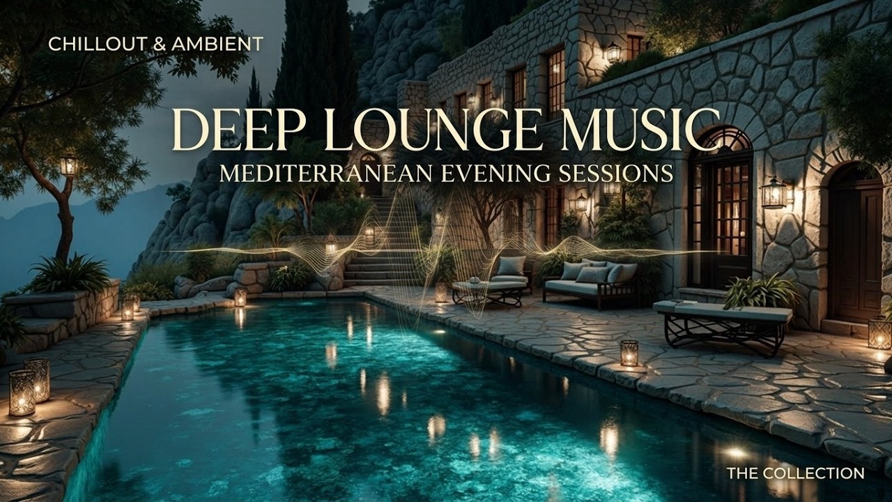 Tropical Night Ambience & Deep Lounge Music ~ Relaxing Poolside Chillout