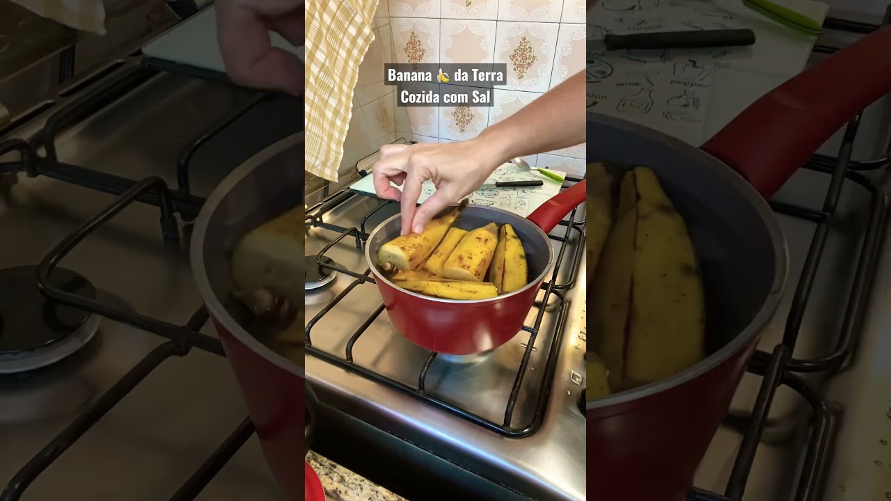 Banana 🍌 da Terra Cozida com Sal.