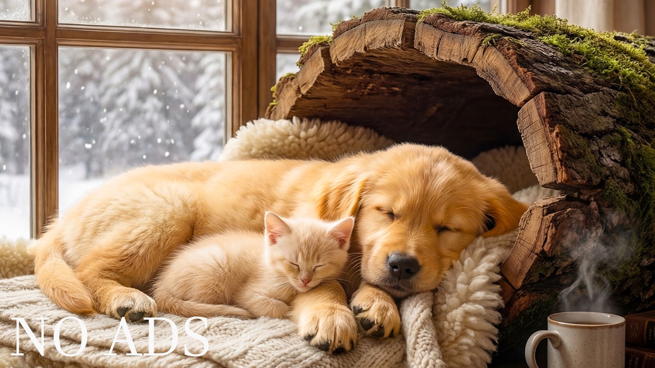 2 Hours of Relaxing Music for Dogs🐶🎅 Anti-Separation Anxiety Relief Music🎄Sleep dog Healing 💖No Ads