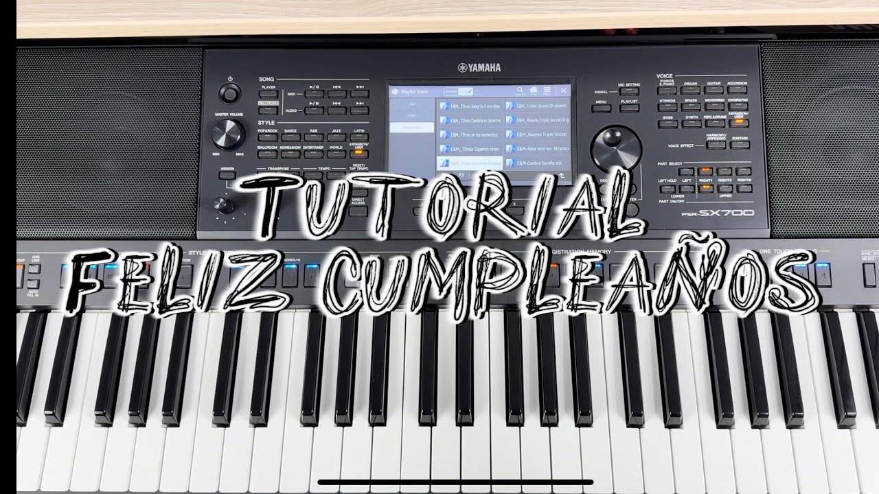Tutorial un feliz cumpleaños cristo te dará - teclado
