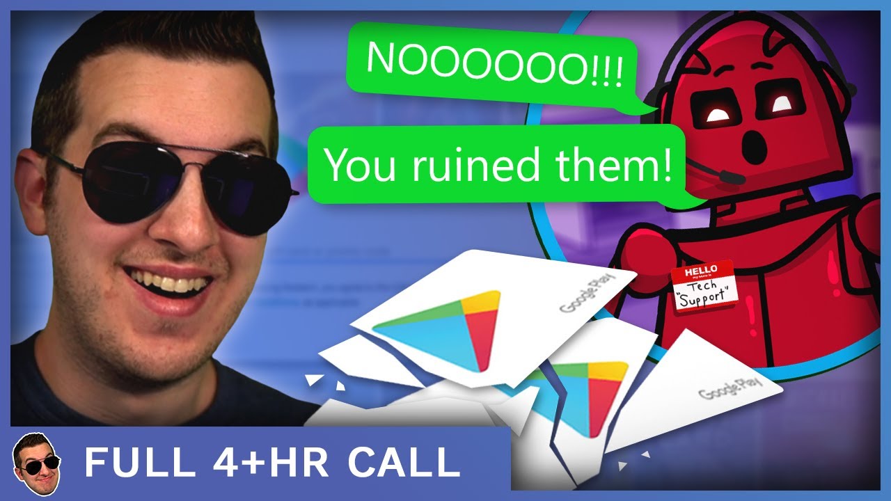 Scammer Begs Me To Stop Destroying Gift Cards (Full 4hrs)