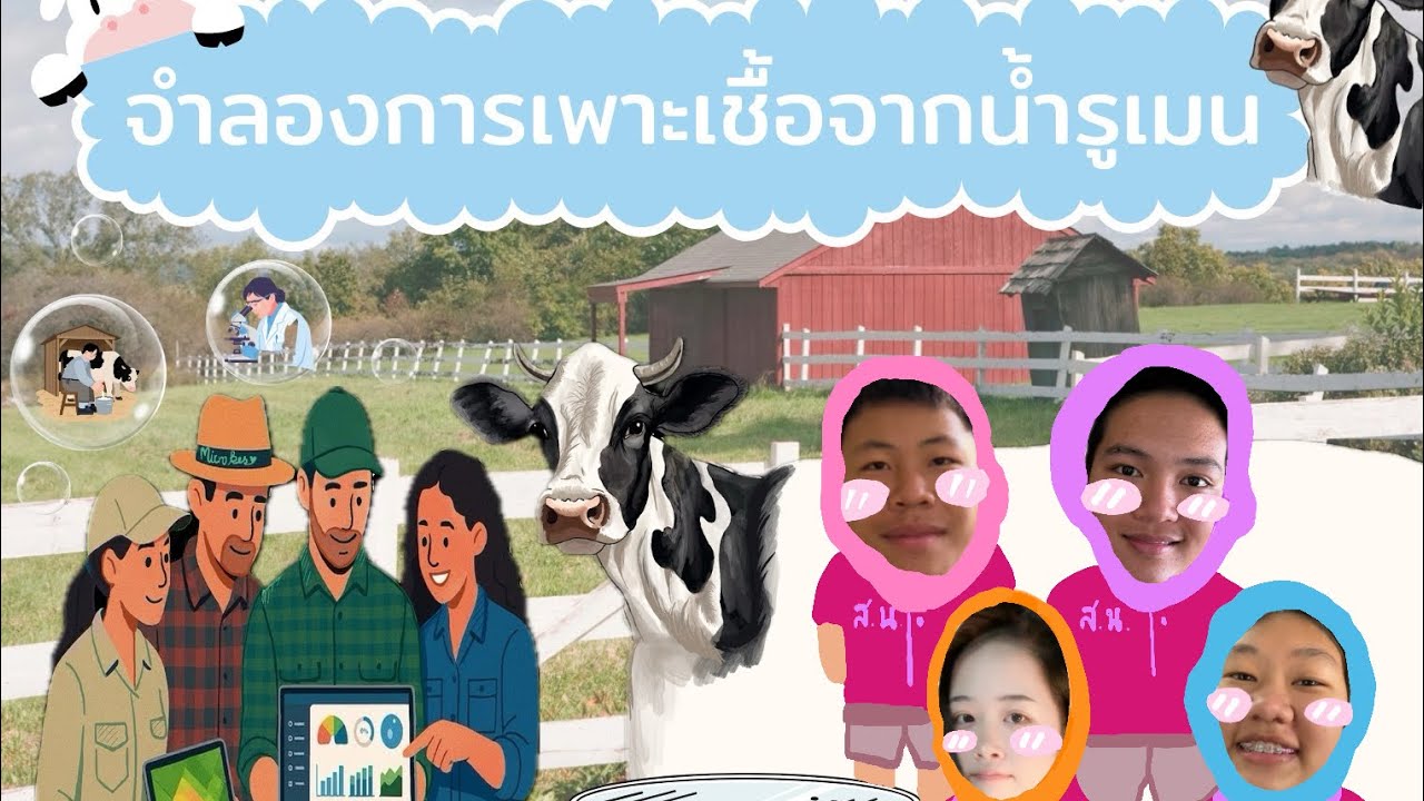 อนิเมชั่นการเพาะเชื้อจากน้ำรูเมนในท้องวัว 🐮🧫