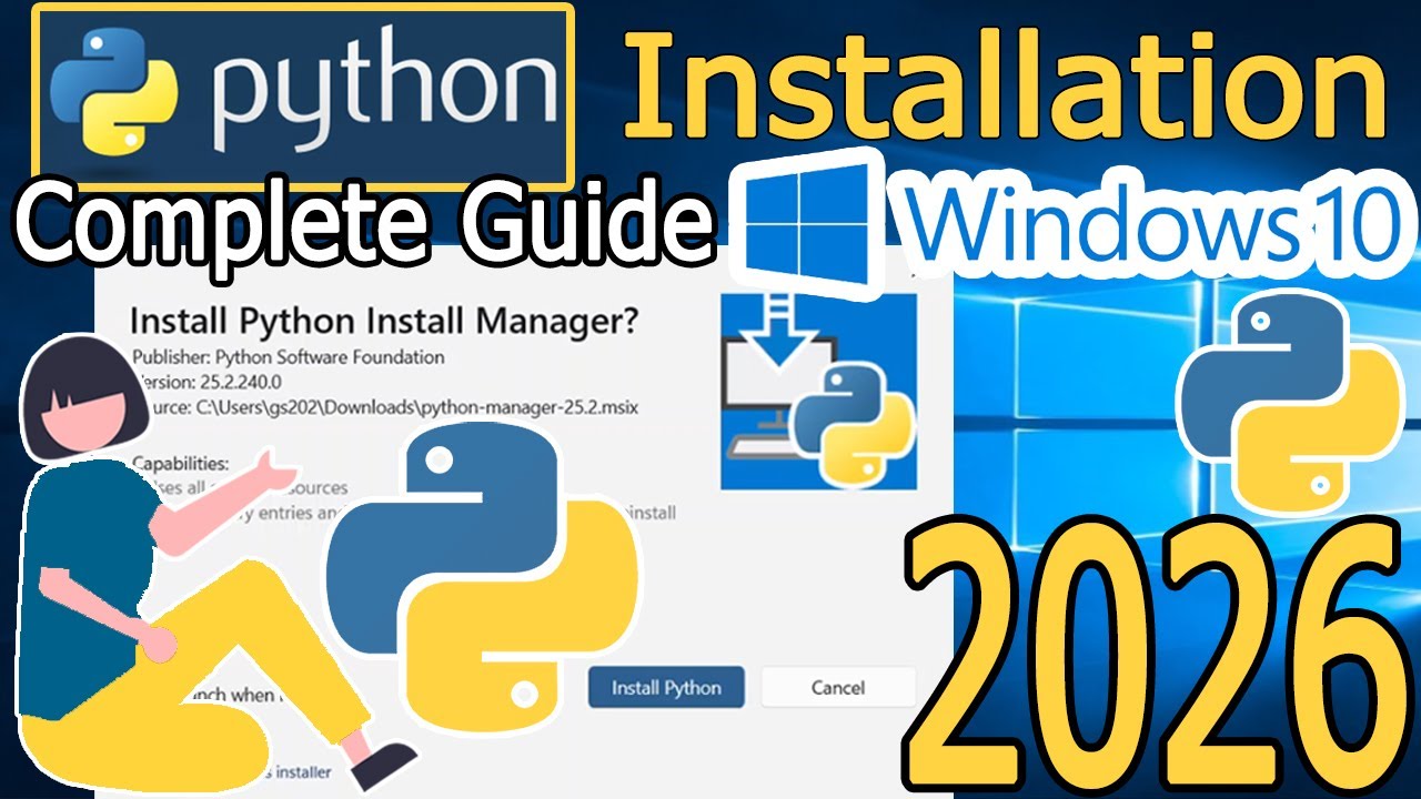 Как установить Python на Windows 10 [Обновление 2026 года]
