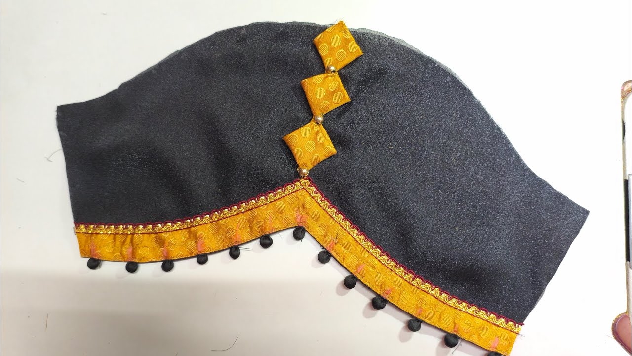 New blouse sleeve design cutting and stitching 