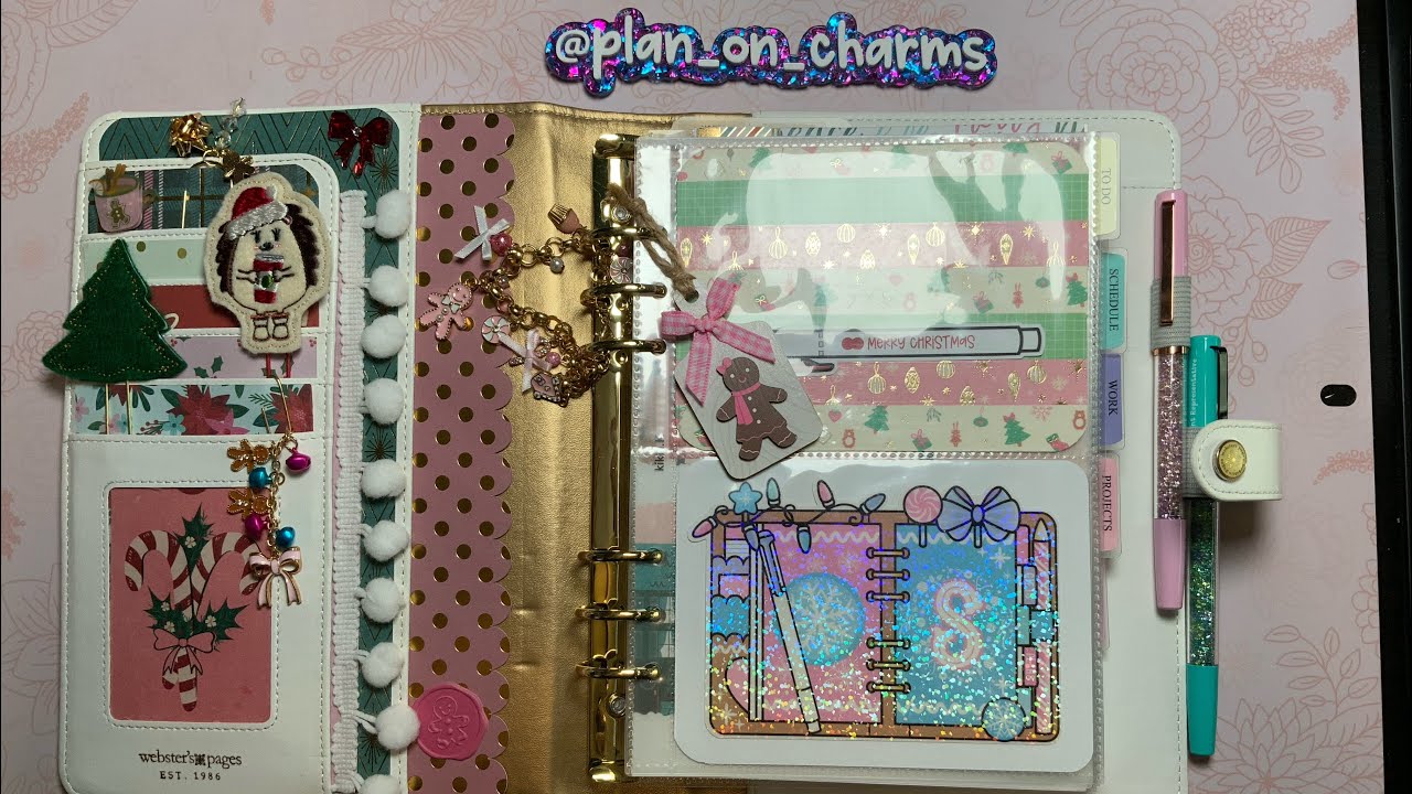 A5 Rings Christmas Setup 2025 | Cute Gingerbread Planner Flip-Through