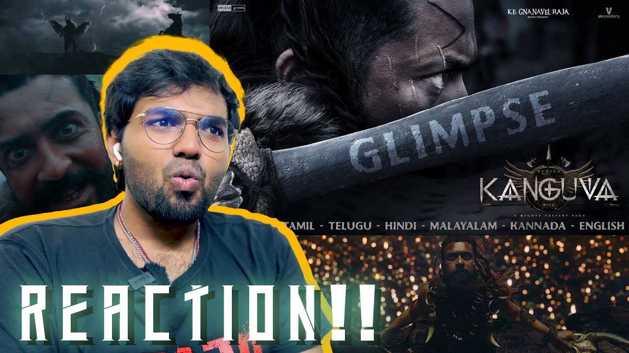 Kanguva - Glimpse | REACTION!! | Suriya, Disha Patani | Devi Sri Prasad | Siva | Studio Green | UV