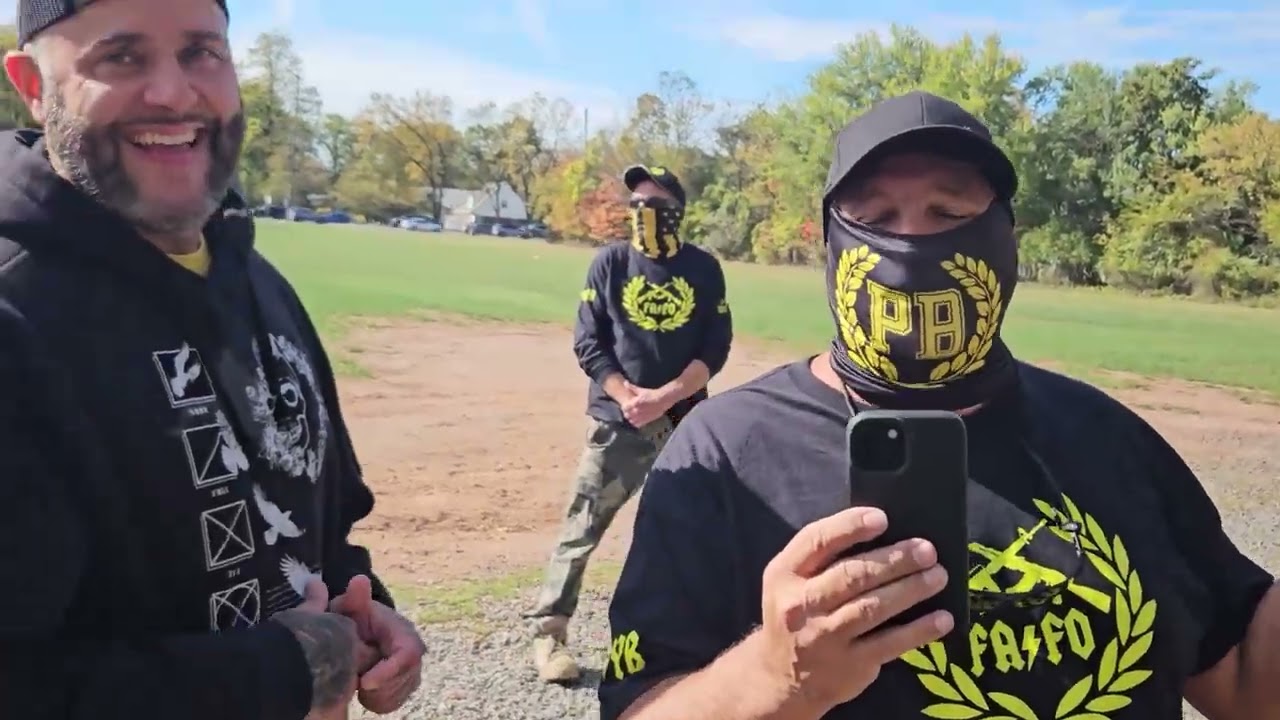 Proud Boys and Confederate Rags opposing No Kings in Somerset, NJ (10/18/2025)