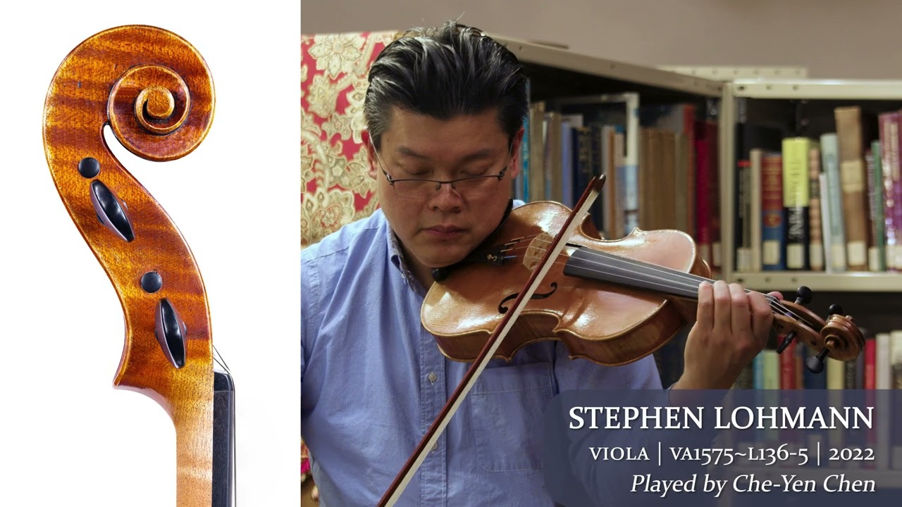 Stephen Lohmann viola 2022 / Che-Yen Chen / at the Metzler Violin Shop