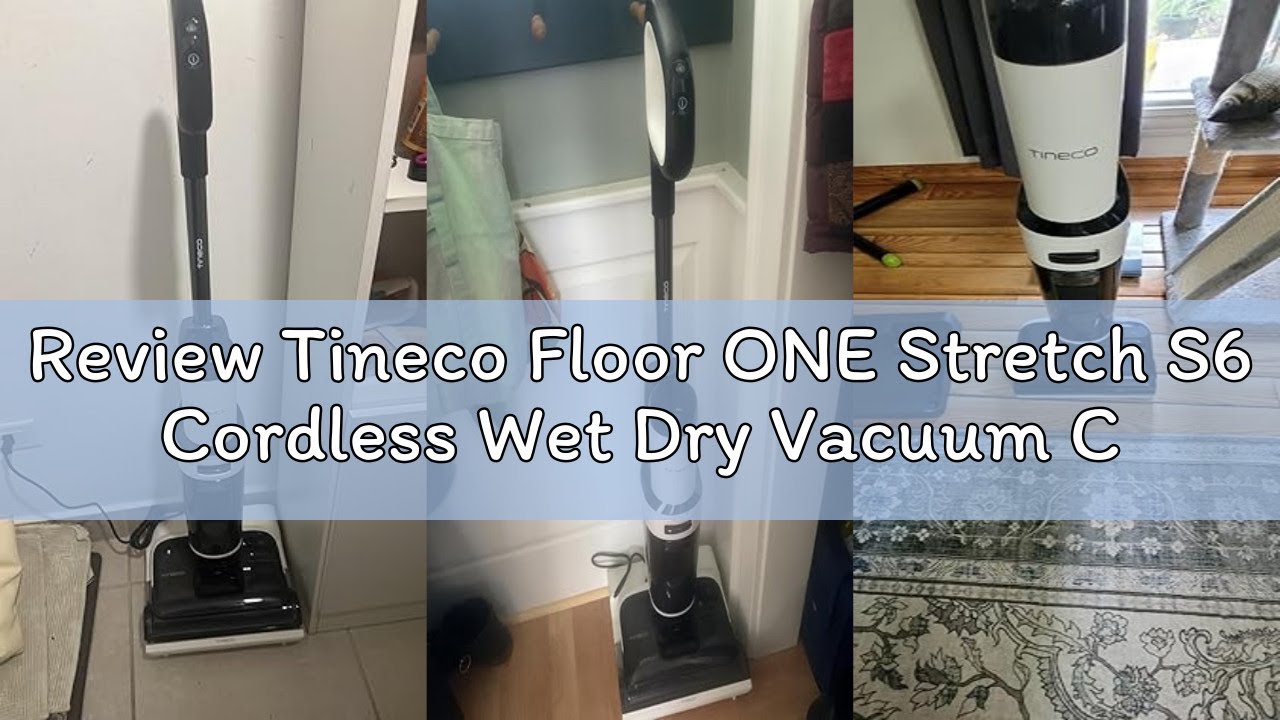 Review Tineco Floor ONE Stretch S6 Cordless Wet Dry Vacuum Cleaner, 180°Lay-Flat Smart Vacuum Mop, 4