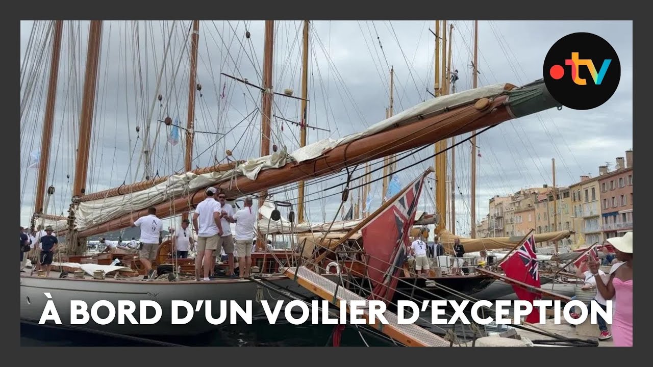 Visite priv&eacute;e du voilier Elena lors des voiles de Saint-Tropez