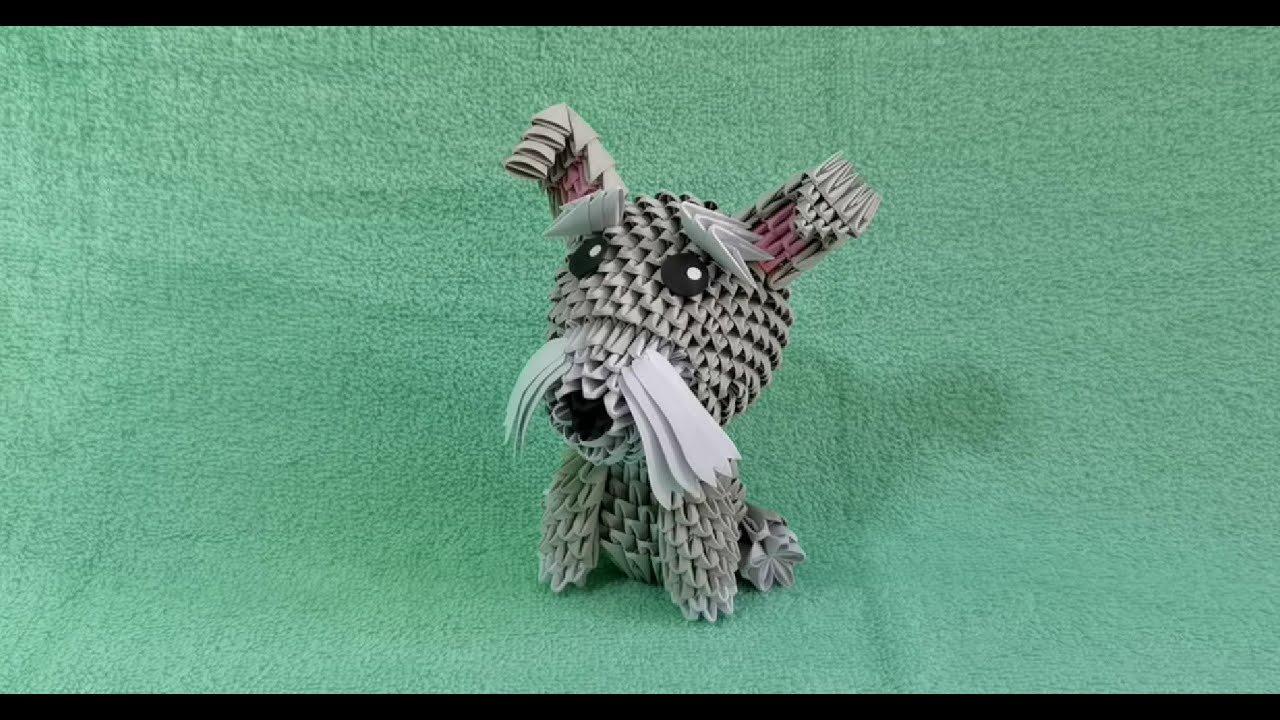 三角摺紙(狗-2)制作