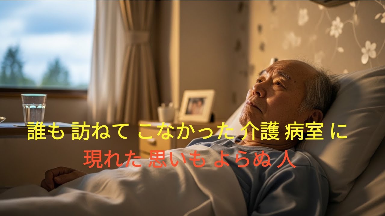誰も 訪ねて こなかった 介護 病室 に 現れた 思いも よらぬ 人  #シニアライフ  #黄昏    #人生の黄昏  #哲学  #人生哲学  #感動ストーリー#親と子  #ロング動画  #長編動画