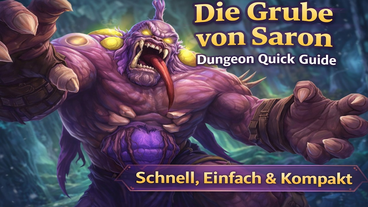 Die Grube von Saron Quick Dungeon Guide🤢M+ Season 1 Midnight | WoW Midnight 12.0 | Brokken