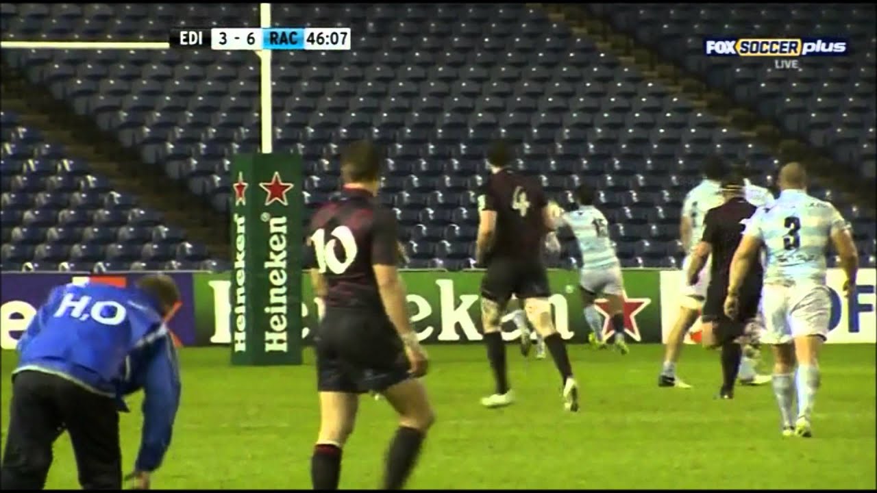 Piers Francis poor performance for Edinburgh vs Racing-Métro