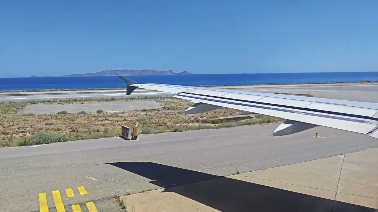 Abflug Airport Heraklion, Kreta, Griechenland.