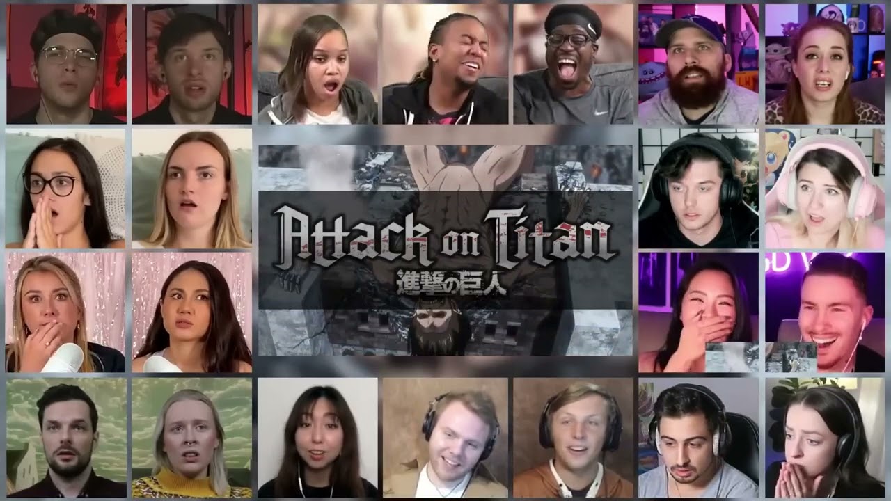 Attack on Titan Season 3 Episode 16 Reaction Mashup   進撃の巨人