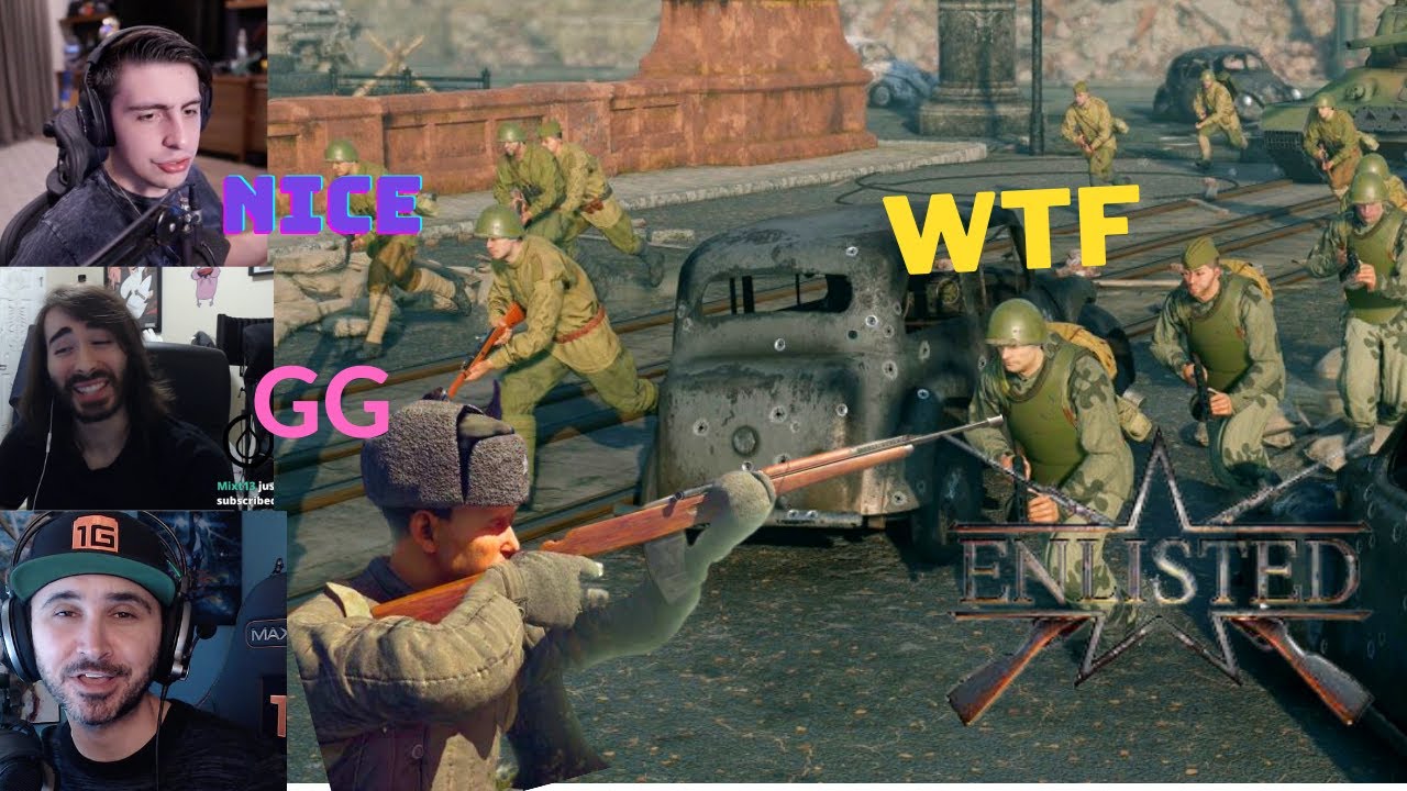Streamers Reacts To Enlisted | Enlisted Funny & Best Moments | Enlisted Gameplay