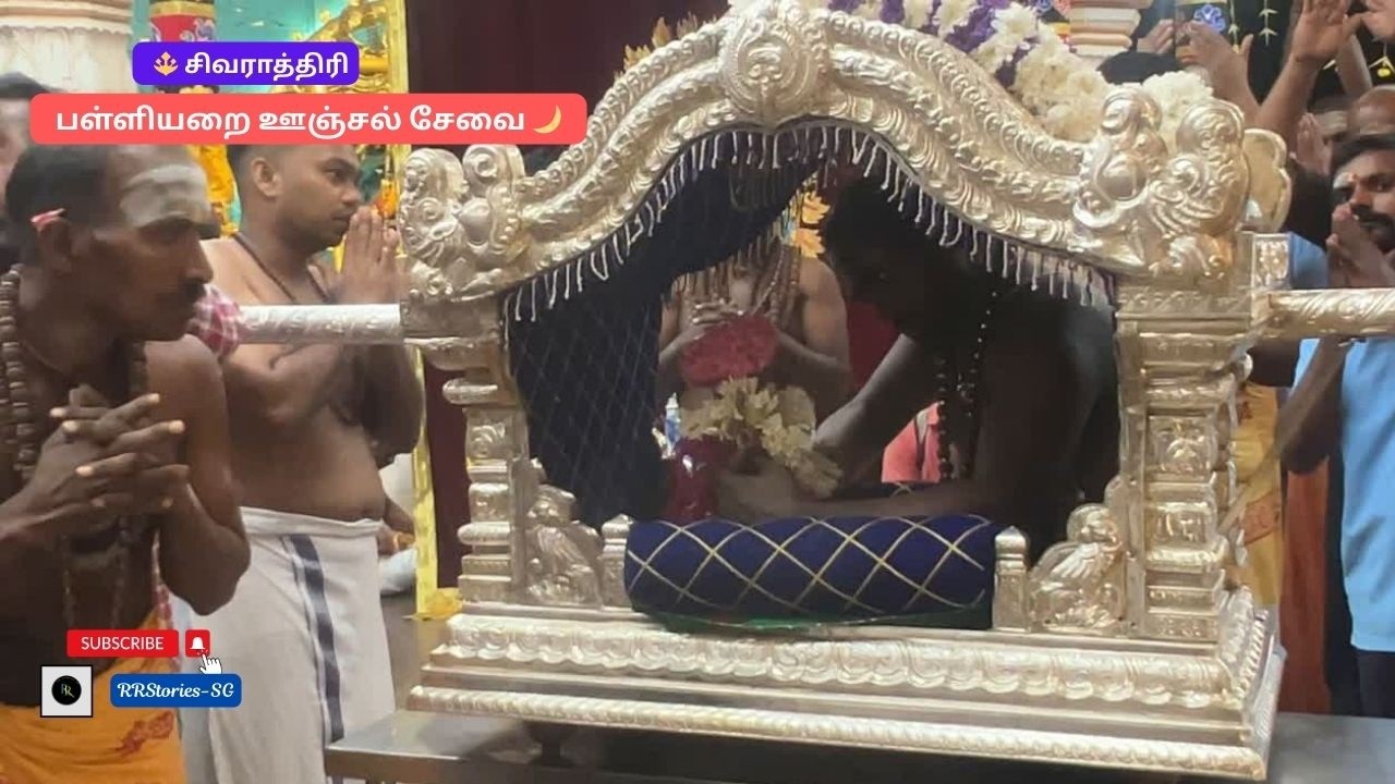 Vlog 453:பள்ளியறை ஊஞ்சல் சேவை🌙 ஜாகரணை தரிசனம்🔱 சிவராத்திரி இரவு✨நான்கு கால பூஜை பலன் தரும் விடியல்🌅