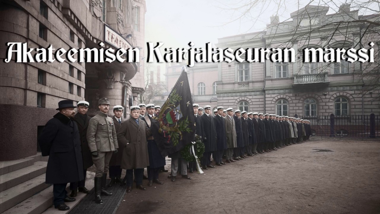 Akateemisen Karjalaseuran marssi [AKS March] [English and Finnish lyrics] (Improved version)