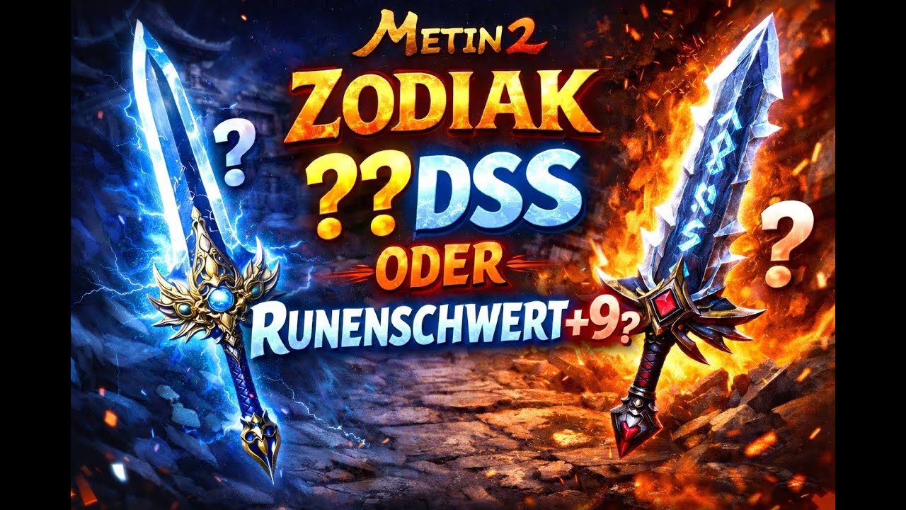 Metin2 DE/Ruby/ Zodiakklinge oder Runenschwert? - Was ist besser?