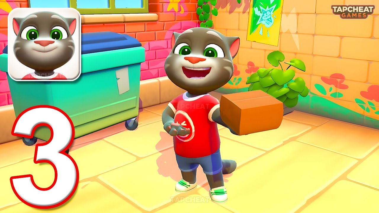 Talking Tom Cat - Gameplay Walkthrough Part 3 - All MiniGames (Android, iOS)