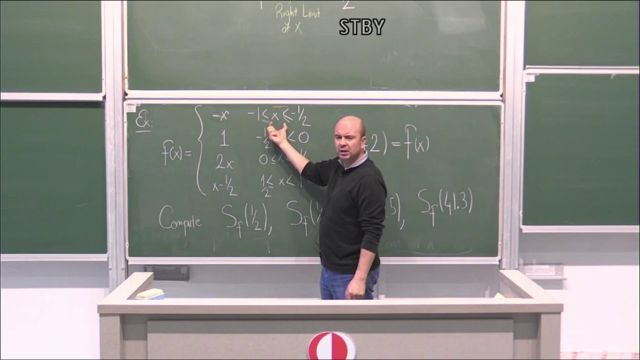 MATH 219 Video 42 Fourier Convergence Theorem
