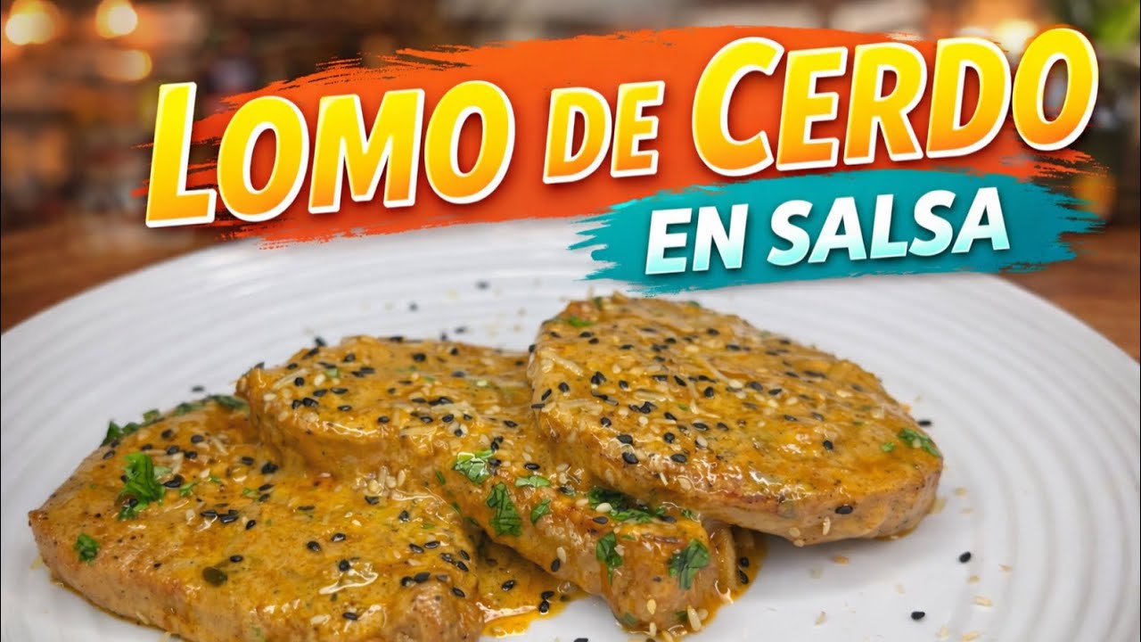 Como hacer LOMO o MEDALLONES de CERDO en SALSA como un chef profesional🤤😍