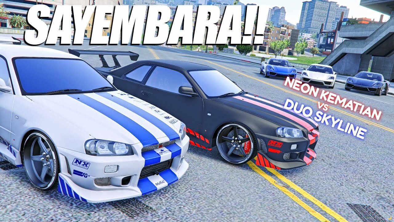 FUNNY MOMENT SAYEMBARA DUO SKYLINE VS WARGA GARKOT HOPE!!! -GTA V ROLEPLAY