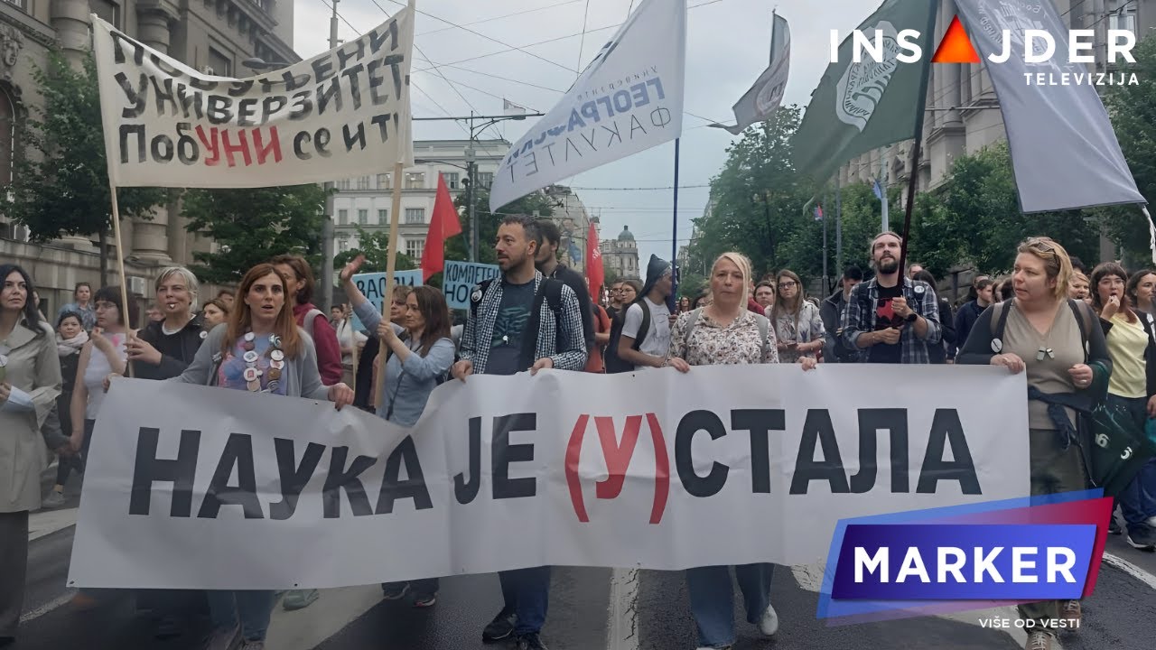 Protest profesora i studenata ispred Vlade: Vanredni izbori kao odgovor na urušavanje obrazovanja