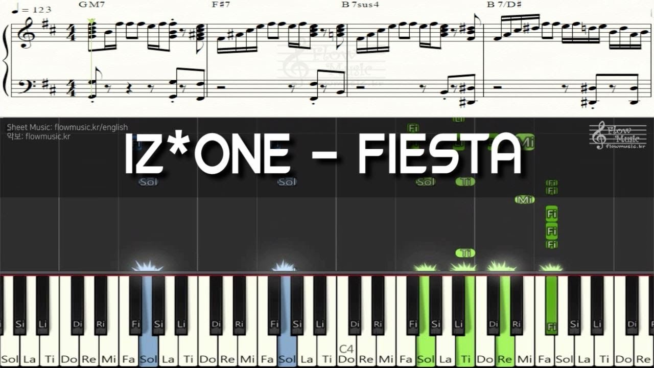 IZ*ONE - FIESTA(피에스타) 피아노악보(Piano Sheet Music) / Piano Cover 피아노 커버 / Chord(코드)