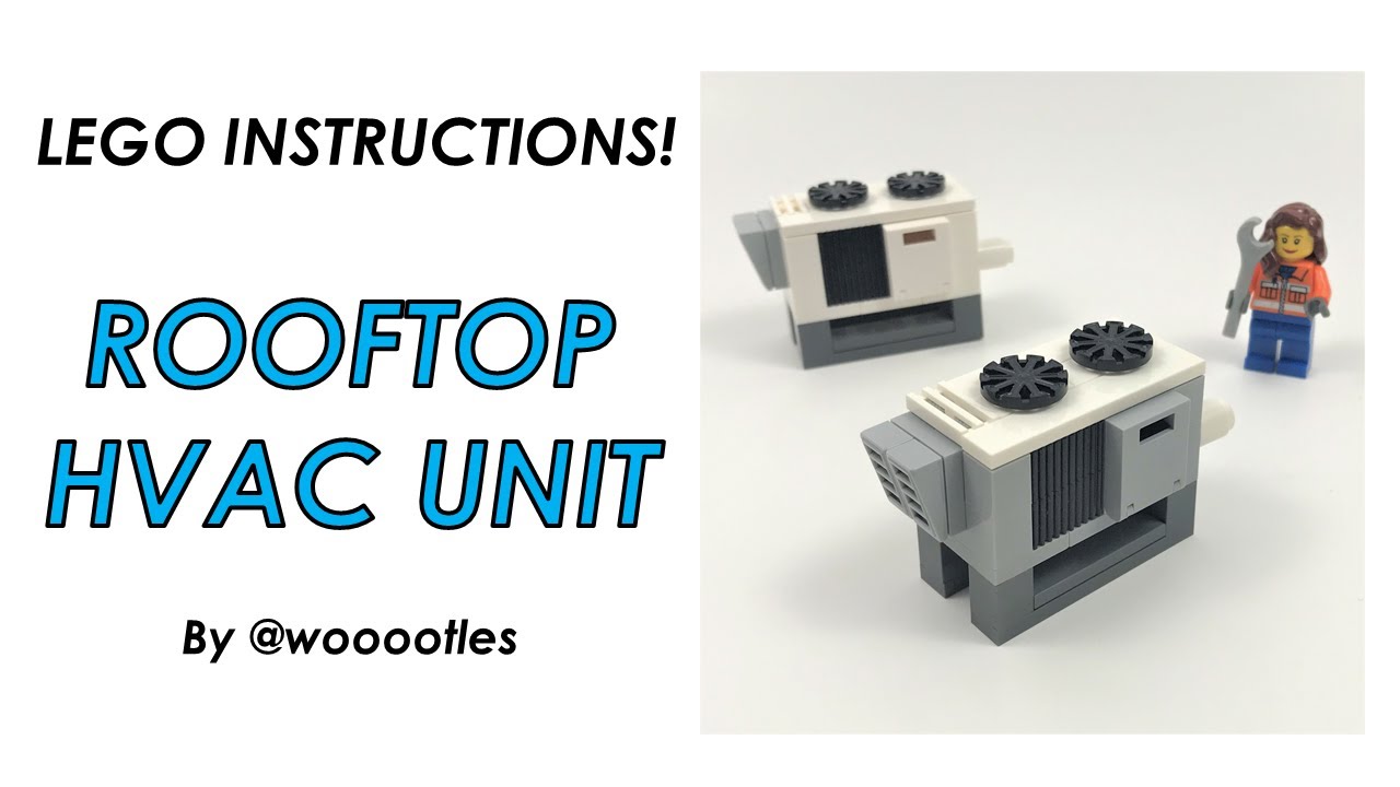 LEGO MOC with Tutorial: Rooftop HVAC Unit