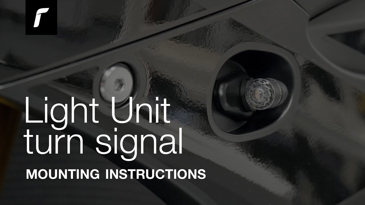 Light Unit turn signal mounting instructions
