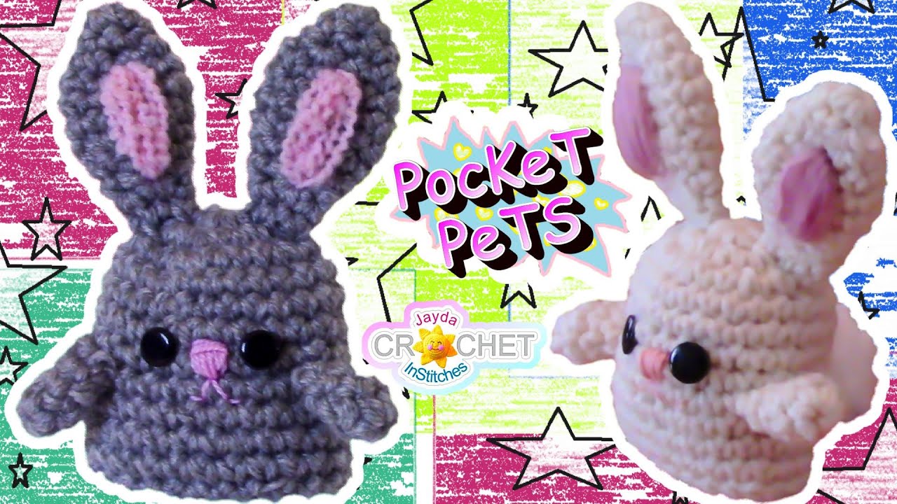 Crochet Bunny Rabbit Pattern & Tutorial - Jayda's Pocket Pets!