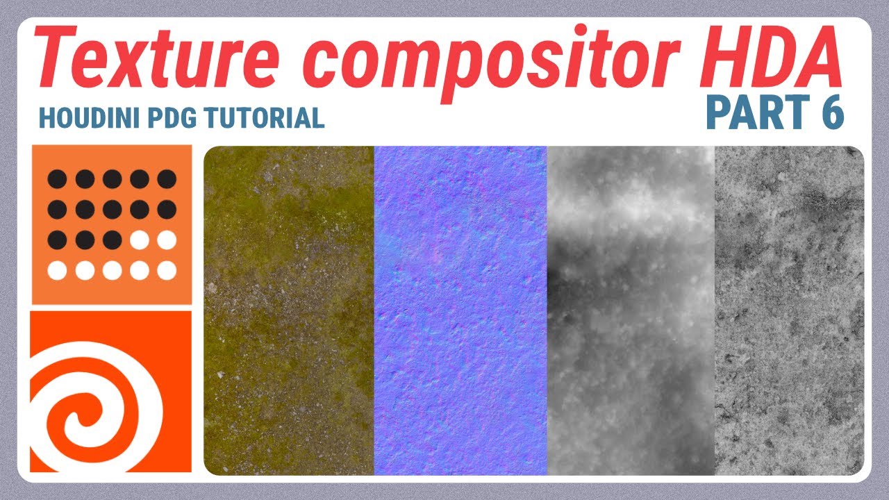Houdini PDG texture compositor HDA tutorial - part 6 - more TOPs