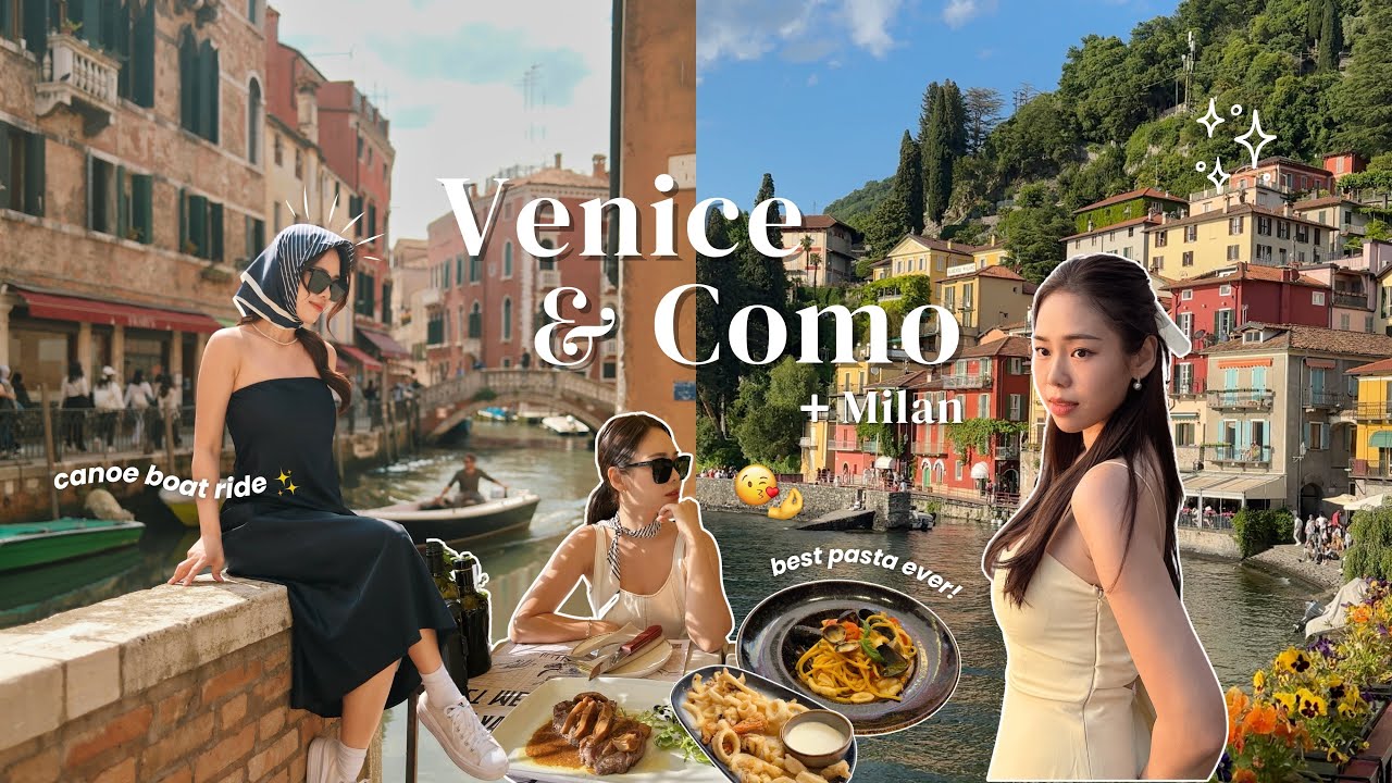 Summer in Italy 🇮🇹 exploring Venice & Lake Como | city of my dreams 🥹