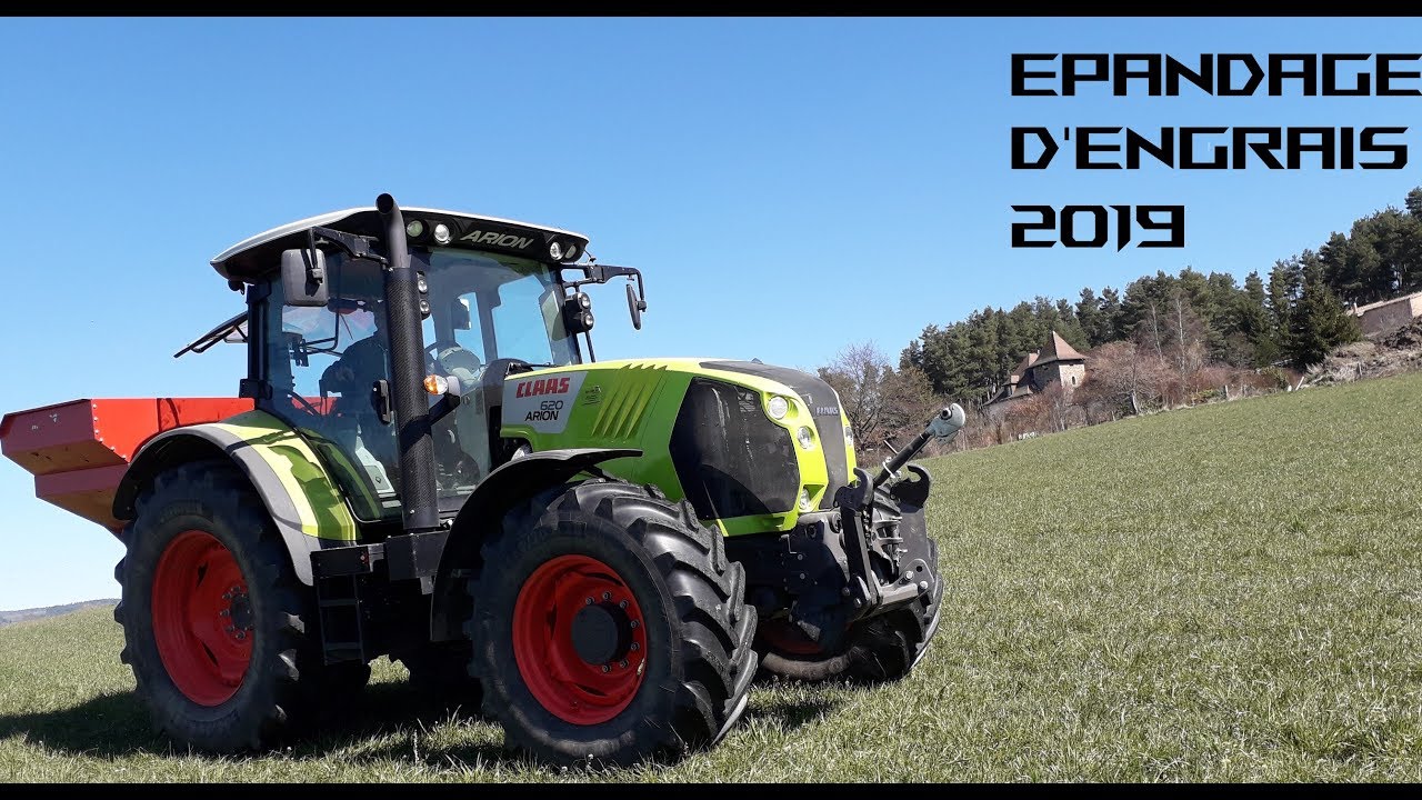 🇫🇷EPANDAGE D'ENGRAIS 2019 🇫🇷l CLAAS arion 620 l KUHN