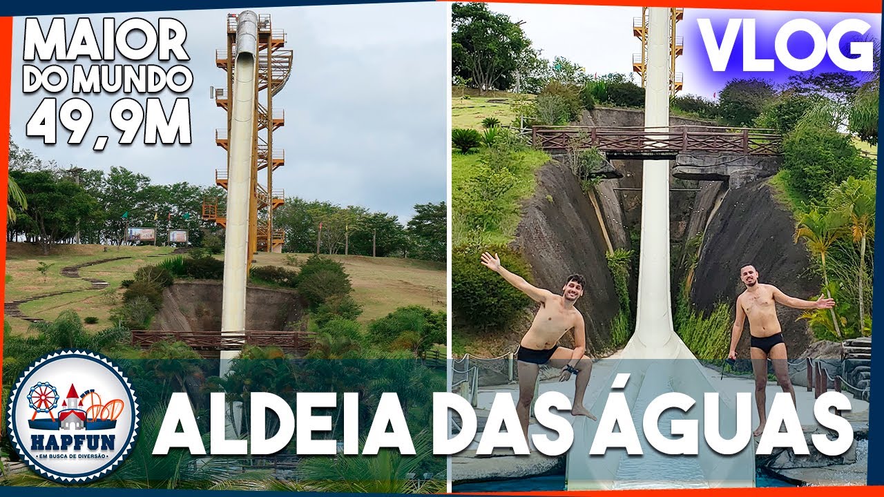 O mais ALTO toboágua do mundo existe e fica no Brasil - Aldeia das Aguas