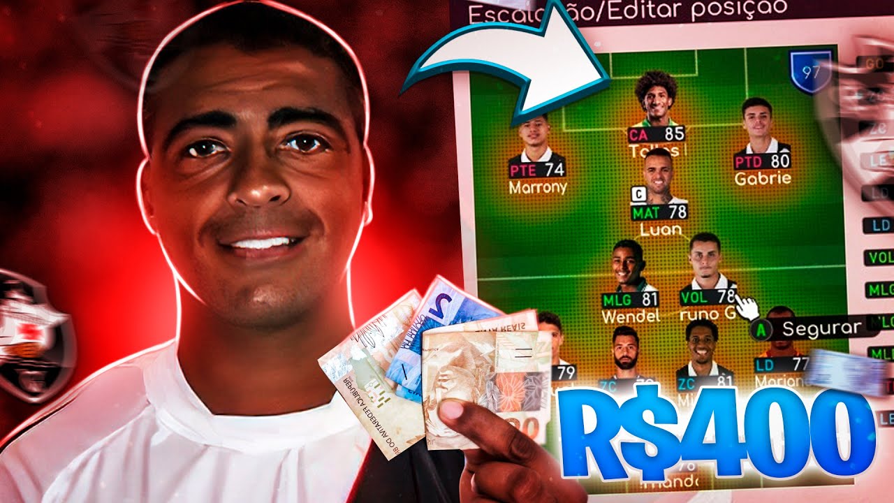 RECONSTRUINDO o VASCO com apenas 400 REAIS! PES 2020
