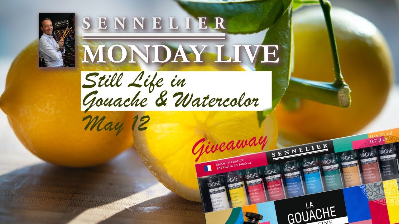 [Monday Live] Still Life in Gouache and Watercolour
