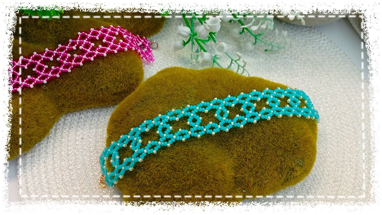 Simple Beading 🌼 “Diamond” Bracelet for Beginners