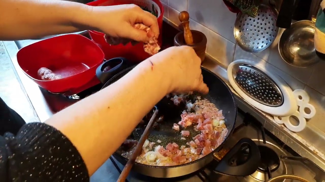 RISOTTO AL CAVOLO NERO SPECK E SALSICCIA A MODO MIO DELLA VISPA TERESA